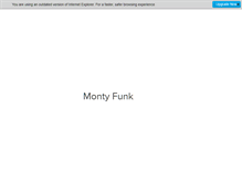 Tablet Screenshot of montyfunk.com